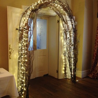 Wedding Arch With Lights Flowers Everything Covered Wedding Arch With Lights Flowers Everything Covered